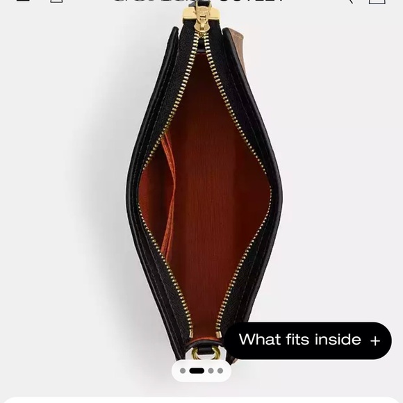 New COACH Slim Crossbody Bag In Signature Canvas - Picture 5 of 8